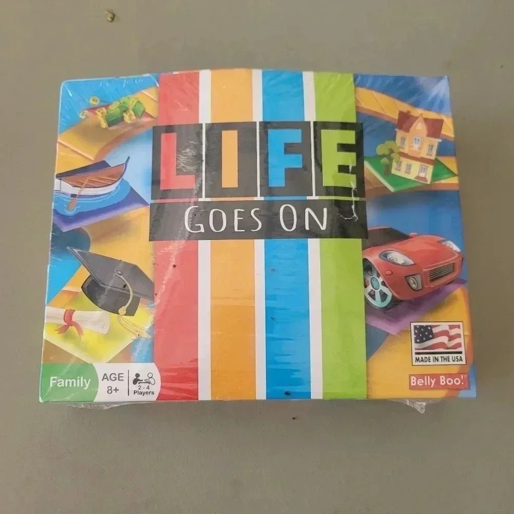 Life Goes on board Game For ages 8+ Family Belly Boo Made In The USA Dented Box